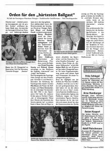 Orden für den härtesten Ballgast